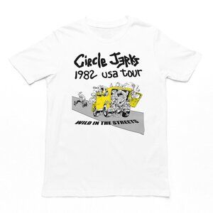 Circle Jerks 1982 Tour Mens T Shirt White CJ10